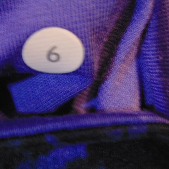 Lululemon Wunder Under Crop II Full-On Luon Floral Sport Backdrop Iris Flower 6 - Picture 6 of 6